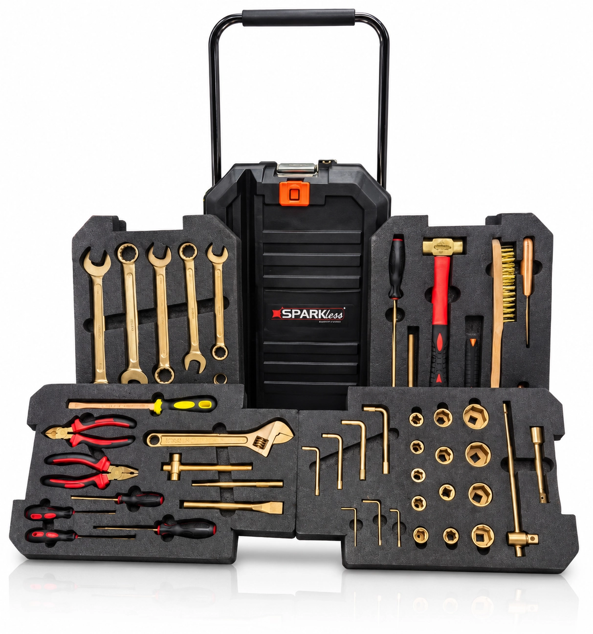 Non-Sparking BeCu 52 pcs Toolkit